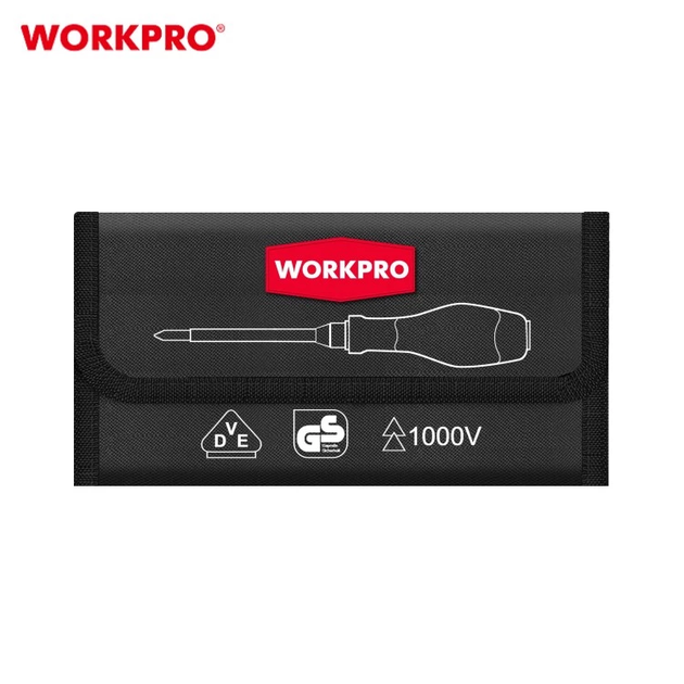 Набор отверток диэлектрических WORKPRO (12 предм.) EN/IEC 60900 PRO WP341018 - изображение 2
