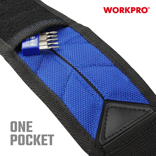 Магнітний тримач WORKPRO 384×90мм 600D поліестер PRO WP289001 - Фото 4 Магнітний тримач WORKPRO 384×90мм 600D поліестер PRO WP289001 - зображення 4