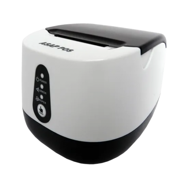 Термопринтер для чеков POS-принтер ASAP POS SH58 Bluetooth + USB Компактный и удобный принтер White - изображение 4