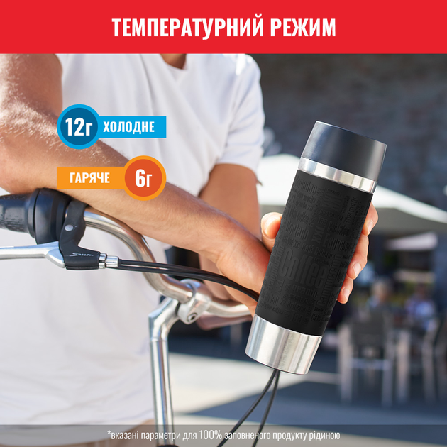 Термочашка Tefal Travel Mug 0.5 л Черная (K3081214) – фото, отзывы ...