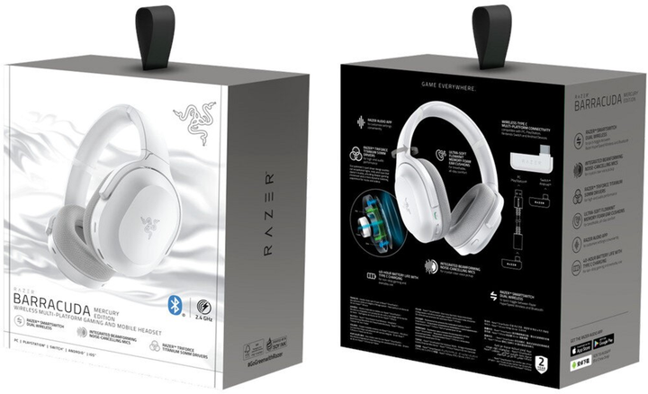 Słuchawki Razer Barracuda Mercury White (RZ04-03790200-R3M1) - obraz 7