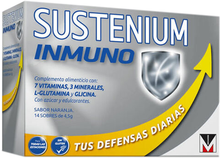 Дієтична добавка Sustenium Immuno Food Supplement Orange Flavor 14 саше (8437010967580) - зображення 1