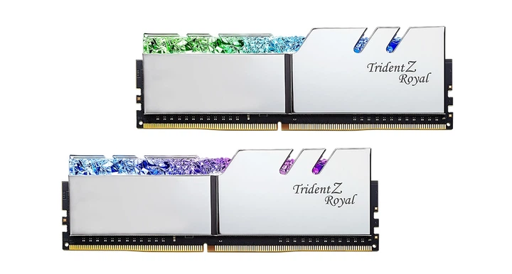 Модуль пам`яті DDR4 2x8GB/3000 G.Skill Trident Z Royal (F4-3000C16D-16GTRS) - Фото 4 Модуль пам`яті DDR4 2x8GB/3000 G.Skill Trident Z Royal (F4-3000C16D-16GTRS) - зображення 4