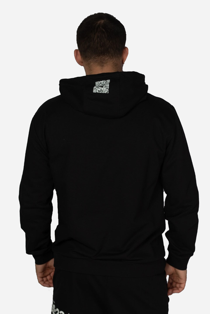 Худі чоловіче EA7 Train Logo Series U Qr Code Hoodie Rn Coft M Чорне (8056787398733) - зображення 2