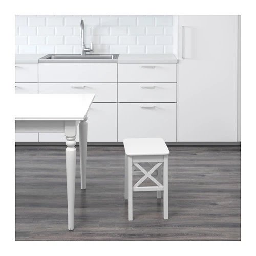 Табурет IKEA INGOLF белый 001.522.82 - изображение 5