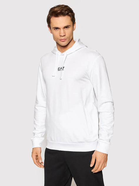 Спортивний костюм чоловічий EA7 Train Core Id M T-Suit Hoodie Rn Ch Coft S Білий/Чорний (8056861842602) - зображення 2