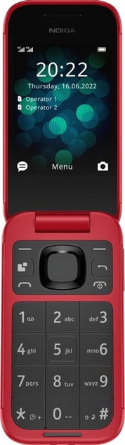 Мобільний телефон Nokia 2660 DualSim Red (NK-2660 Red) - зображення 1