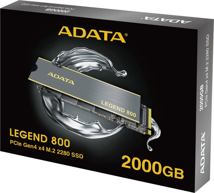 内蔵型SSD M.2 SSD (2TB) ADATA LEGEND 800 (PCIe 4) SSD диск ADATA LEGEND 800 2TB M.2 2280 PCIe Gen4x4 3D NAND (ALEG
