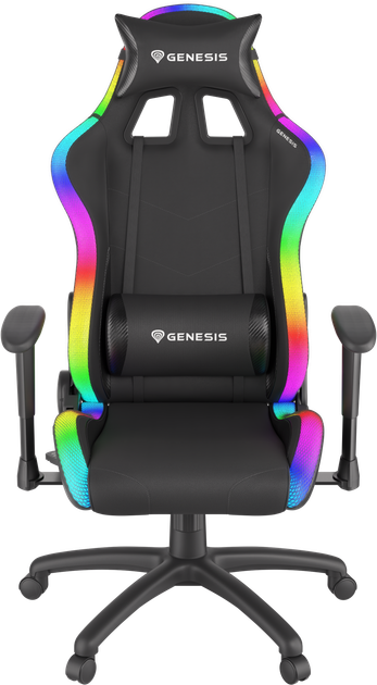 Fotel gamingowy Genesis Trit 500 RGB Black (NFG-1576) - obraz 1