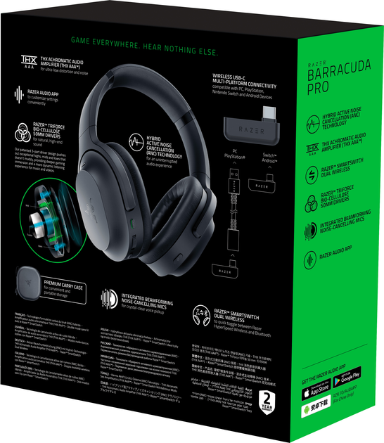 Навушники Razer Barracuda Pro Gaming Headset Wireless Black (8886419378846) - зображення 8