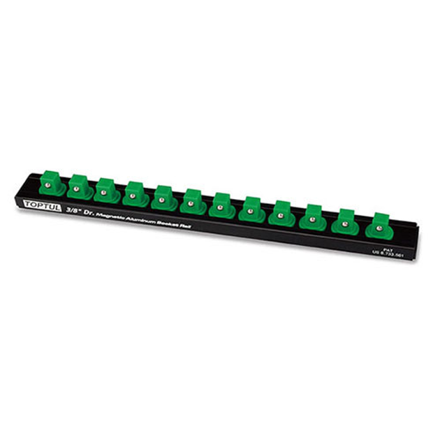 Планка-держатель для головок магнитная 1/4"*260*14PCS Toptul 000258935 ...
