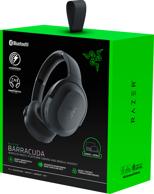 Навушники Razer Barracuda Gaming Headset Wireless Black (8886419378860) - зображення 7