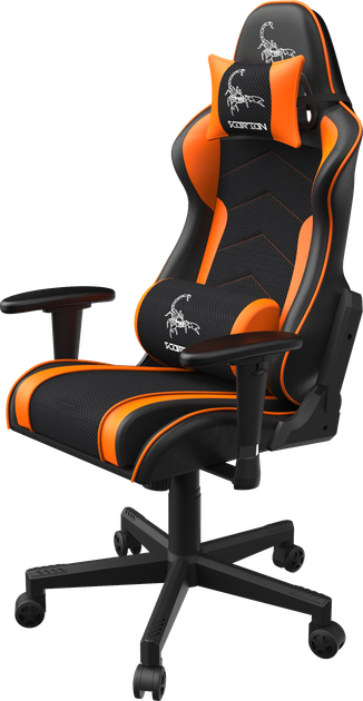Крісло ігрове Gembird Scorpion Black/Orange (GC-SCORPION-04X) - зображення 3