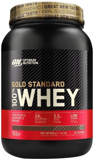 Протеїн Optimum Nutrition 100% Gold Standard Whey 900 г Ванільне морозиво (5060469988566) - зображення 1