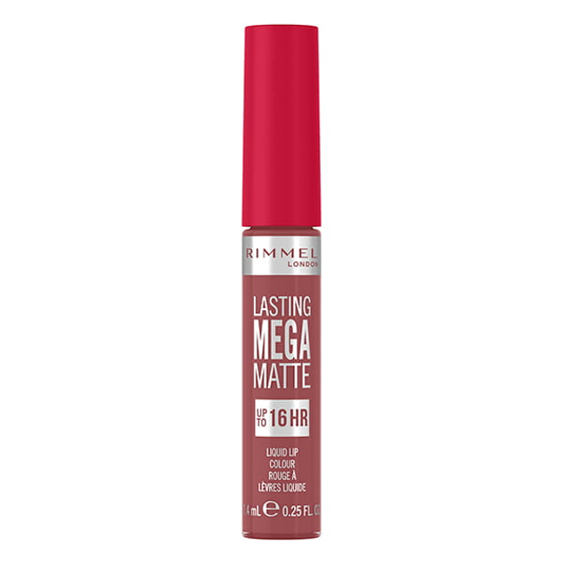 Pomadka w płynie Rimmel Lasting Mega matowa 210-rose&shine 7.4 ml (3616304350528) - obraz 1