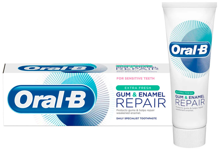 Зубна паста Oral-B Extra fresh Відновлення емалі та ясен 125 мл (8001090365132) - зображення 1