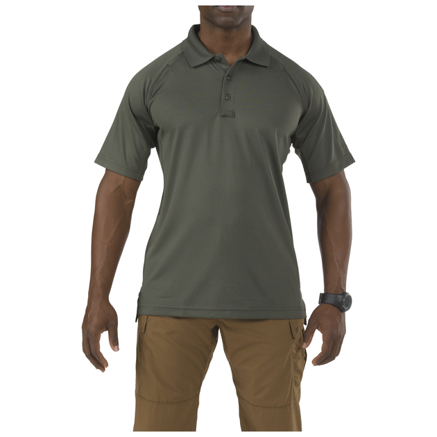 Футболка поло тактична з коротким рукавом 5.11 Tactical Performance Polo - Short Sleeve Synthetic Knit TDU Green 3XL (71049-190) - изображение 1