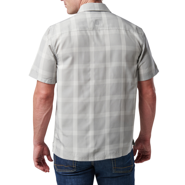 Сорочка тактична 5.11 Tactical Nate Short Sleeve Shirt Titan Grey Plaid M (71217-674) - изображение 2