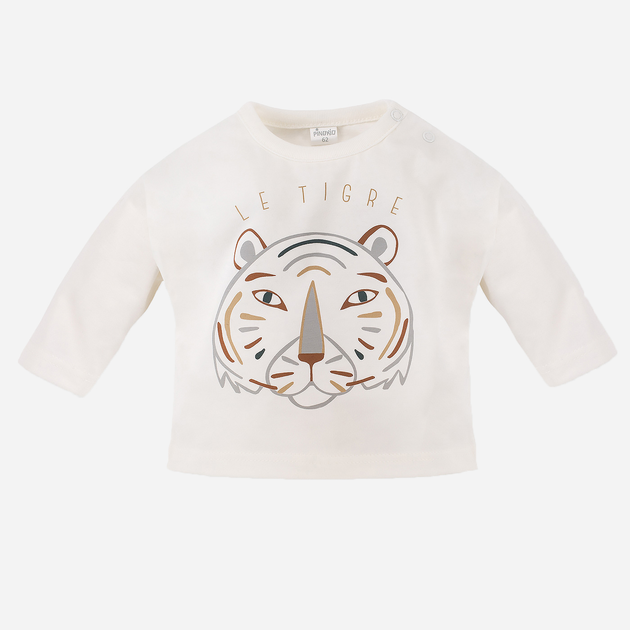 Koszulka z długim rękawem chłopięca Pinokio Le Tigre 68 cm Ecru (5901033278594) - obraz 4