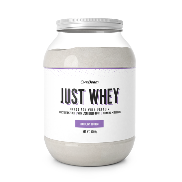 Протеїн Протеїн Just Whey Grass-Fed 1000 г чорничний йогурт - GymBeam - Фото 1 Протеїн Протеїн Just Whey Grass-Fed 1000 г чорничний йогурт - GymBeam - изображение 1