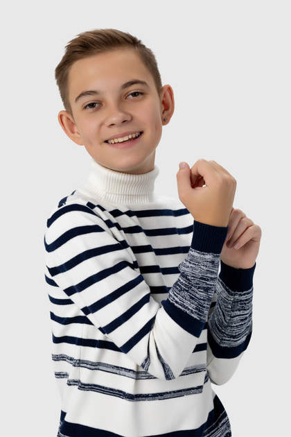 Свитер Lizi 3277 140 Бело-синий (2000990072511) от продавца: WearZone ...
