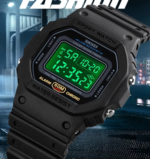 Мужские водостойкие тактические часы Skmei Dron Black 1141 Store - Фото 4 Мужские водостойкие тактические часы Skmei Dron Black 1141 Store - изображение 4