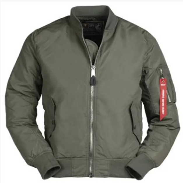 Тактична куртка Mil-Tec бомбер MA1 Summer Olive 10401501 XS - зображення 1