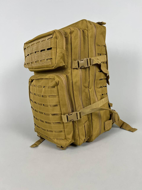 Рюкзак штурмовий тактичний Ultimatum Койот RT-1512 міцний військовий похідний рюкзак - зображення 1