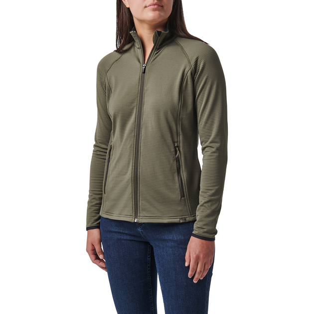 Куртка флісова 5.11 Tactical Women's Stratos Full Zip RANGER GREEN M (62424-186) - зображення 1