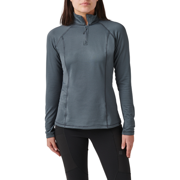 Термореглан жіночий 5.11 Tactical Women's Stratos 1/4 Zip Turbulence XS (62417-545) - изображение 1