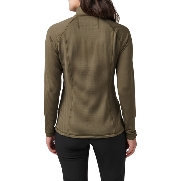 Термореглан жіночий 5.11 Tactical Women's Stratos 1/4 Zip RANGER GREEN L (62417-186) - зображення 2