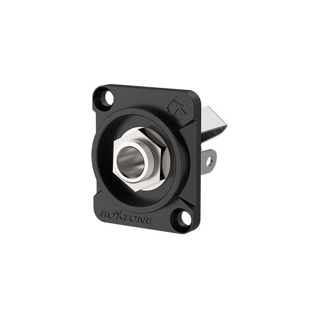 Разъём Roxtone RJ3FD-2-B панельный Jack 6.3 mm - Фото 1 Разъём Roxtone RJ3FD-2-B панельный Jack 6.3 mm - изображение 1