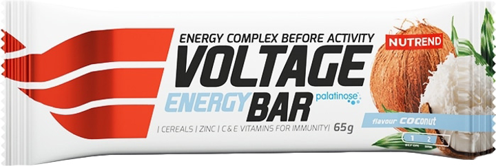 Substytuty żywności Nutrend VOLTAGE ENERGY BAR 65 g kokos (8594073172815) - obraz 1