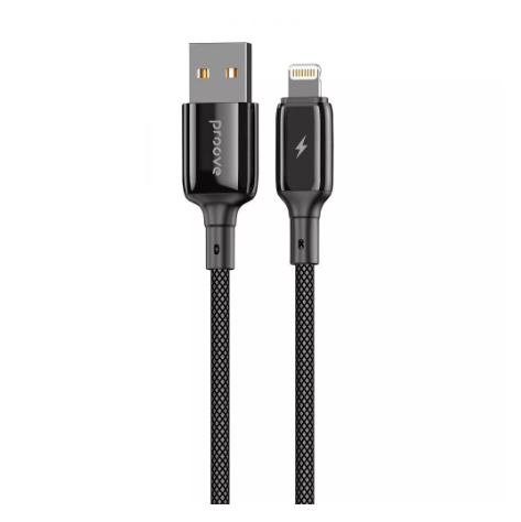Кабель Charge\OTG Proove Dense Metal USB to Lightning 2.4A 1m Black - Фото 1 Кабель Charge\OTG Proove Dense Metal USB to Lightning 2.4A 1m Black - изображение 1