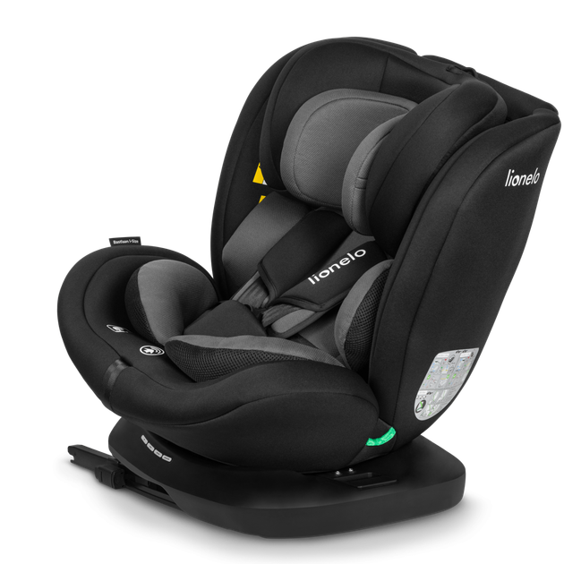 Дитяче автокрісло Lionelo BASTIAAN I-SIZE BLACK GREY - Фото 2 Дитяче автокрісло Lionelo BASTIAAN I-SIZE BLACK GREY - зображення 2