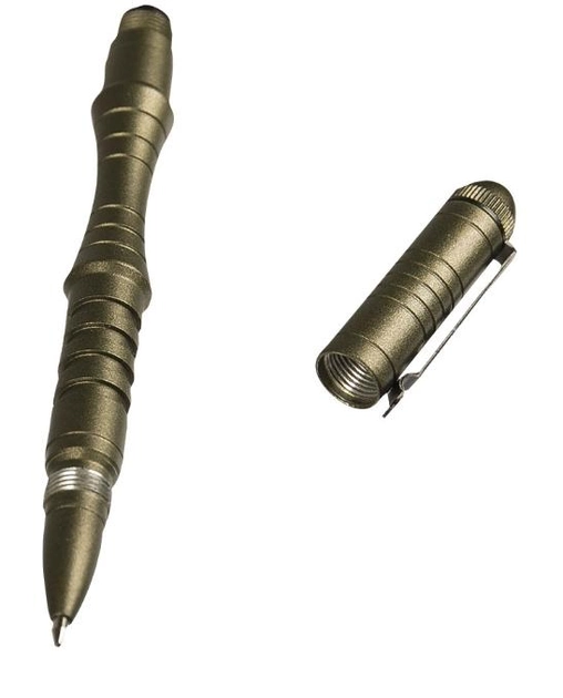 Ручка тактична Mil-Tec Зі склобоєм Олива (15990001) M-T - зображення 2