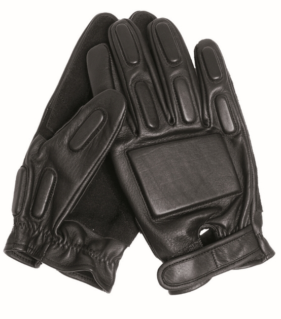 Рукавиці тактичні шкіряні XL Чорні Mil-Tec Sec Handschuhe Leder XL Schwarz (12501002-010-XL (12501002-010-XL) M-T - зображення 1