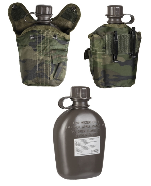 Фляга 1Л Камуфляж Mil-Tec US FELDFLASCHE KST IMP 1LTR (14505020-1000) M-T - зображення 1