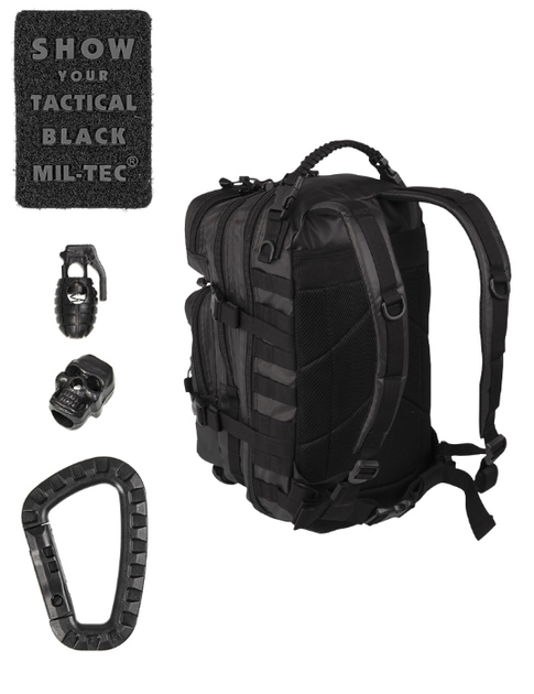 Рюкзак тактический военный Mil-Tec 20 л Черный (14002088-20) M-T - изображение 2