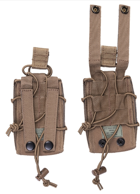 Подсумоко тактический Военная сумка для магазина Одинарный Mil-Tec MAG.TASCHE OPEN TOP SINGLE DARK COYOTE (13496919) M-T - изображение 1