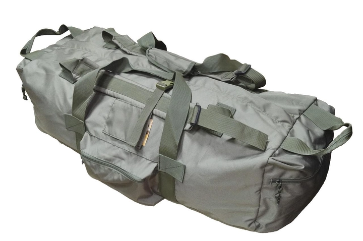Транспортна сумка-рюкзак 75л.(баул) 90x25x35, олива. ВСУ полювання туризм риболовля - зображення 1