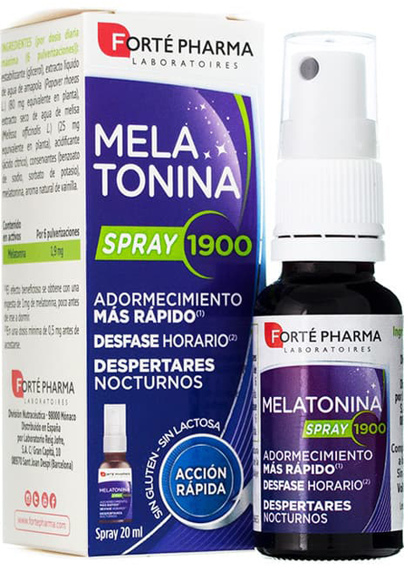 Suplement diety Fort Pharma Melatonina Spray 1900 20 ml (8470001982582) - obraz 1
