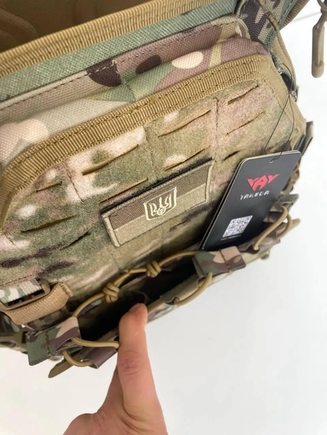 Плитоноска-тактический военный жилет Yakeda Multicam с быстрым сбросом, системой MOLLE и подсумками для магазинов - изображение 8
