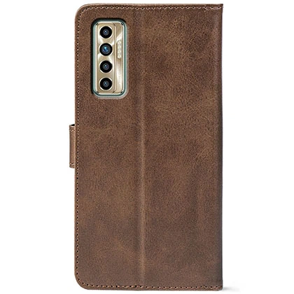 Чохол-книга Crazy Horse Clasic для Tecno Camon 17P Brown (Front) (49684) - Фото 3 Чохол-книга Crazy Horse Clasic для Tecno Camon 17P Brown (Front) (49684) - зображення 3