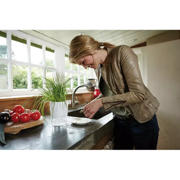 Вазон ELHO Brussels Herbs All in 1 круглий білий пластиковий 13х21,5 см (2746961) - зображення 6