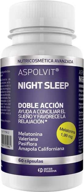 Дієтична добавка Interpharma Aspolvit Night Sleep (8470001717962) - зображення 1