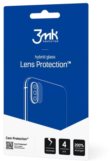 Комплект захисного скла 3MK Lens Protect для камеры Samsung Galaxy A50 SM-A505 4 шт (5903108136808) - зображення 2