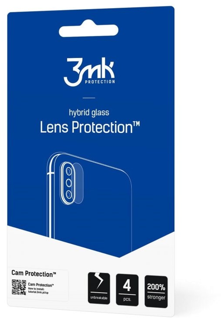 Zestaw szkieł hybrydowych 3MK Lens Protect na aparat Vivo V23 5G 4 szt (5903108471091) - obraz 2