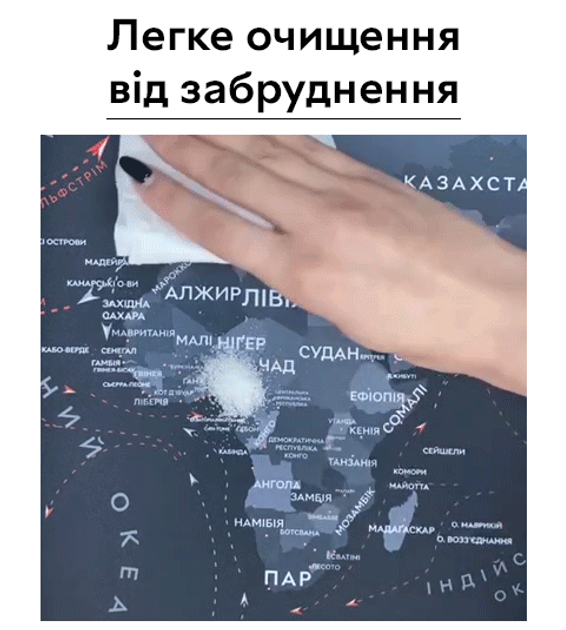 Игровая поверхность карта мира RZTK Map 900 x 400 x 4 мм - изображение 9