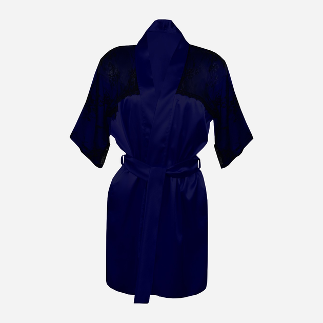 Podomka DKaren Housecoat Barbara XS Navy Blue (5903251396050) - obraz 1